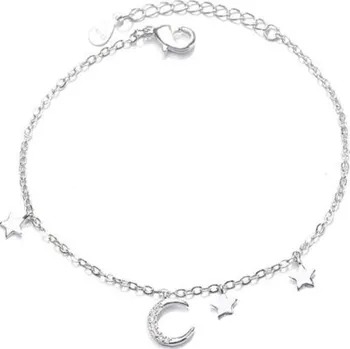Náramek Dámský náramek měsíc s hvězdami