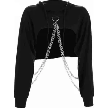 Dámská mikina Dámská krátká mikina s řetízkem L