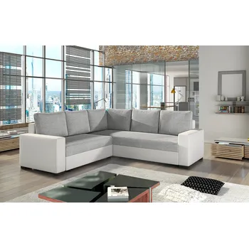 Sedací souprava Rohová sedací souprava CAMARO šedá / bílá