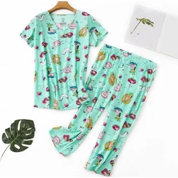 Dámské pyžamo Dámské pyžamo P2884 zelená M