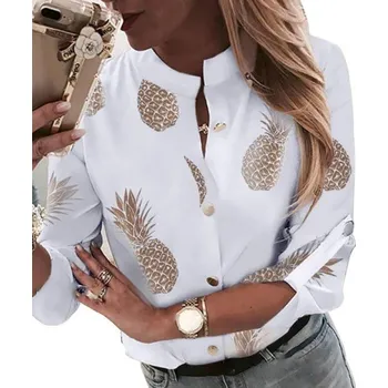 Dámská košile Dámská košile s potiskem ananasů XS