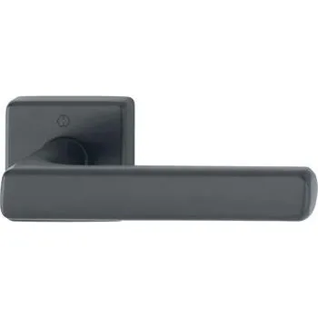 HOPPE poloviční sada klik DALLAS hranatá, čtyřhran 10/62 mm, nerez, černá