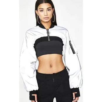 Dámská casual bunda Dámská reflexní krátká bunda P2520 L