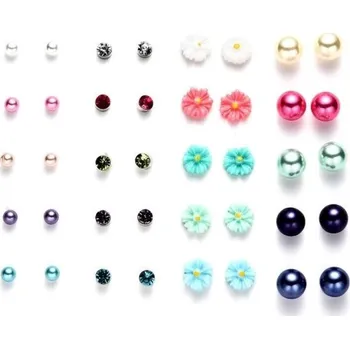 Náušnice Dámské náušnice 20 párů 6