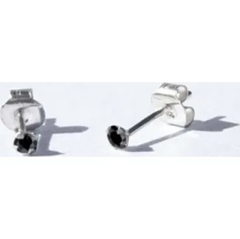 Náušnice Dámské náušnice pecky s kamínkem A1703 stříbrná 2