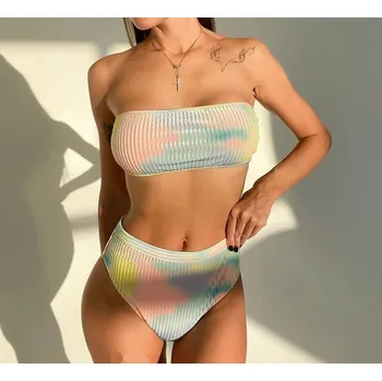 Dámské plavky Dámské bikiny P393 duhová M