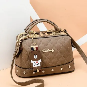 Kabelka Dámská crossbody kabelka M1526 hnědá