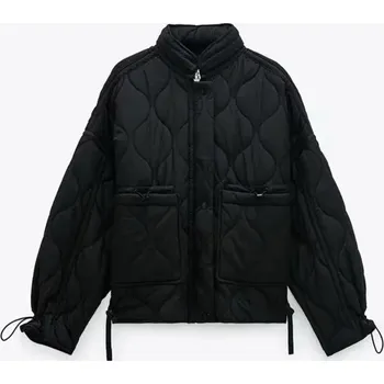 Dámská casual bunda Dámská přechodná bunda P2004 černá M