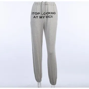 Dámské tepláky s vtipným nápisem šedá L