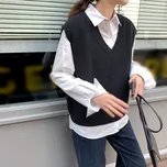 Dámská pletená vesta G221 černá