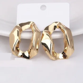 Šperk Dámské visací náušnice H794 zlatá