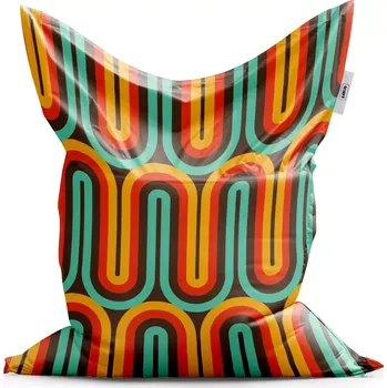 Sedací pytel Sablio Sedací vak Classic Retro vlny - 150x100 cm