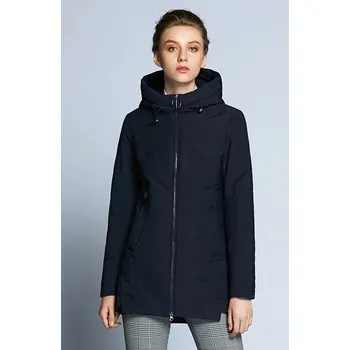 Dámské oblečení Dámská bunda s kapucí J2317 tmavě modrá M