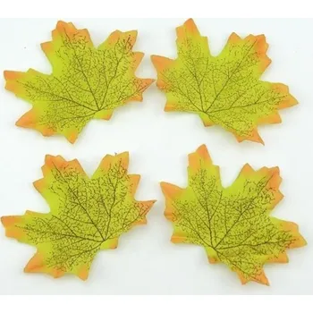 umělá květina Dekorativní javorové listy - 100 ks zelená