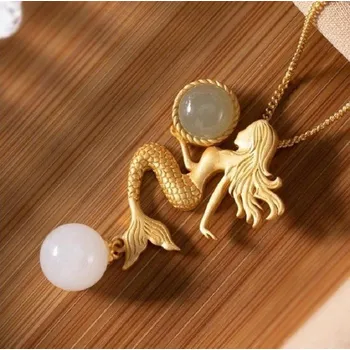 Náhrdelník Dámský náhrdelník s mořskou pannou D613