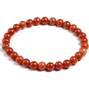 Náramek Dámský náramek z červeného jaspisu 22 cm 6 mm