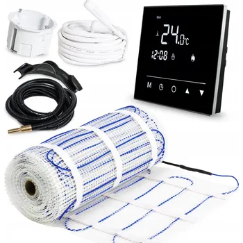 Topná rohož VYHŘÍVACÍ PODLOŽKA SADA | 10 m2 TERMOSTAT KIT