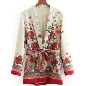 Dámské sako Dámský květinový blejzr M