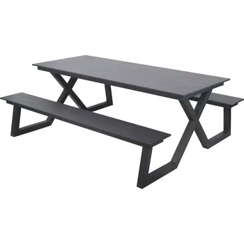 Zahradní sestava Zahradní piknikový set DARBY antracit