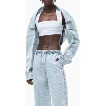 Dámská casual bunda Dámská krátká džínová bunda P2560 S