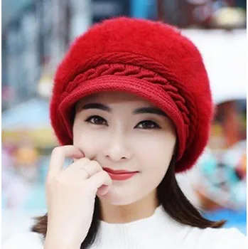 Čepice Dámská kožešinová bekovka J2794 červená