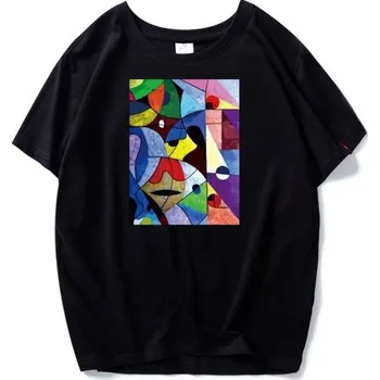 Dámské tričko Dámské tričko s barevným potiskem B262 černá XL