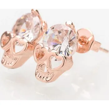 Náušnice Dámské náušnice lebky