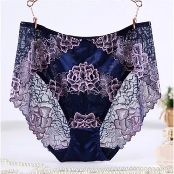 Kalhotky Dámské kalhotky do pasu - nadměrné velikosti tmavě modrá XL