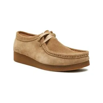 Dámské polobotky Polobotky Clarks WallabeeEvoSh 261747474 Béžová 37