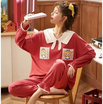 Dámské pyžamo Dámské pyžamo P3105 červená XL