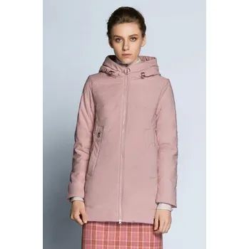 Dámská casual bunda Dámská bunda s kapucí J2317 světle růžová XL