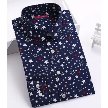 Dámská košile Dámská košile s hvězdami J1046 tmavě modrá XS