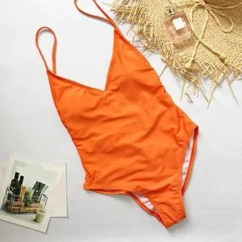 Dámské plavky Dámské plavky P914 oranžová M