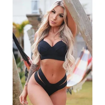 Dámské plavky Dámské bikiny P287 černá L