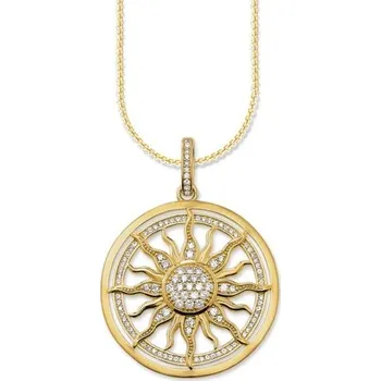 Náhrdelník Dámský náhrdelník se sluncem v kruhu G563 90 cm