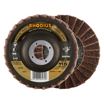 Brusný kotouč RHODIUS Lamelový brusný kotouč VLS 115 x 22,23 zrnitost coarse PROline
