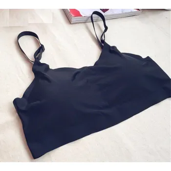 Podprsenka Bralette podprsenka s pásky na zadní straně J1658 černá