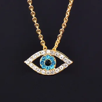 Náhrdelník Dámský náhrdelník oko zlatá 42 cm