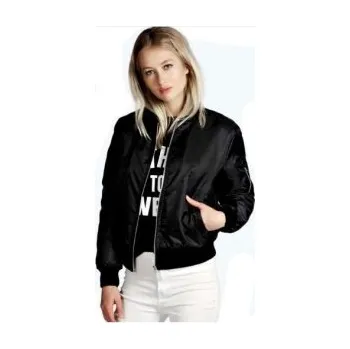 Dámská casual bunda Dámská značková jarní/podzimní bunda J1688 černá L