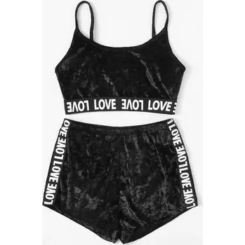 Dámské pyžamo Dámské pyžamo P2925 černá S