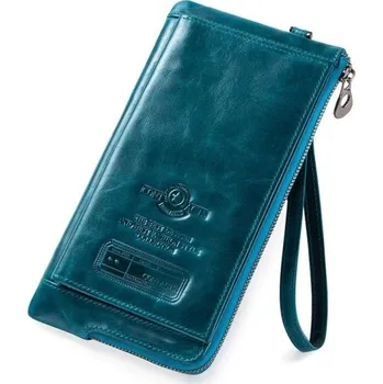 Peněženka Dámská kožená peněženka M281 tyrkysová