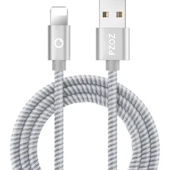 Datový kabel Datový kabel pro Apple Lightning na USB 1 m K615 stříbrná