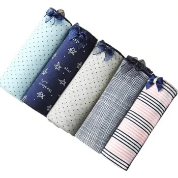 Dámské spodní prádlo Dámské kalhotky s potiskem - 5 ks M