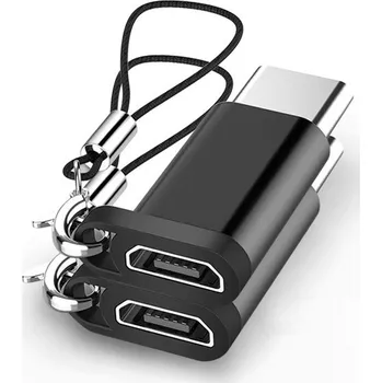 Redukce Adaptér USB-C na Micro USB 2 ks černá
