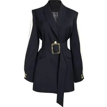 Dámský kabát Dámský kabát černý A1884 M