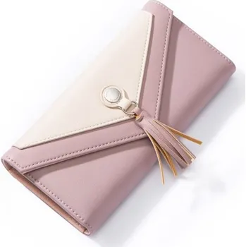 Peněženka Dámská kožená peněženka se střapcem M190 starorůžová