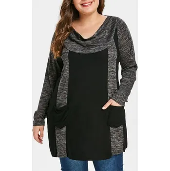 Dámské tričko Dámský top nadměrné velikosti A818 4XL