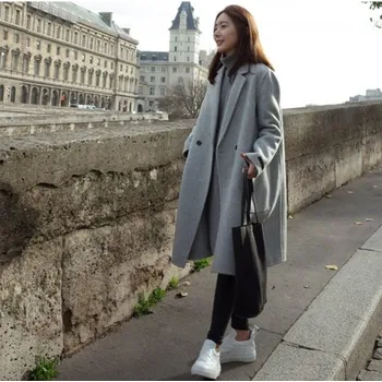 Dámský kabát Dámský zimní kabát J1229 šedá XS