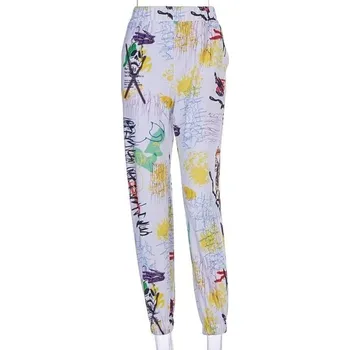 Dámské bílé tepláky s potiskem A392 XS