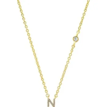 Šperk Dámský náhrdelník s písmeny abecedy M99 zlatá N
